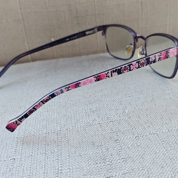 Vera Bradley Women Eyeglasses Frame Burgundy Tone Glasses Eye Wear 47[]16 125 - Picture 6 of 14
